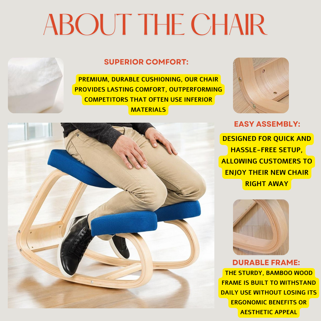 AlignSeat™ Ergonomic Austin Kneeling Chair